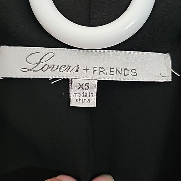 Lovers + Friends Black Single Button Blazer, Flared Bell Sleeves Size XSmall - Picture 11 of 12